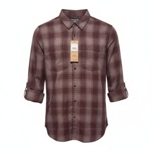 Carhartt Women's Plaid Button-Down Shirt - Burgundy